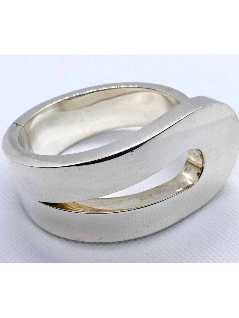 Tiffany & Co Don Berg Geometric Loop Bracelet Sterling Silver 925 6.25"